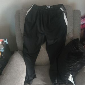 Black Joggers with White Accents Womens